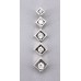 Necklace – 12 PCS Pendant - 925 Sterling Silver w/ CZ - 5-Diamond Shape - PT-PPT8751CL
